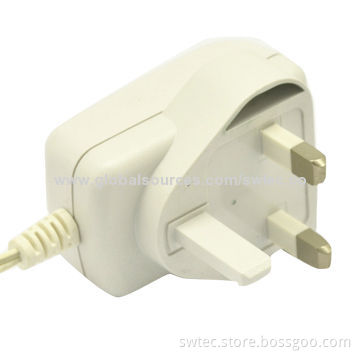 6W Charger with BS/UK Plug, 100-240V AC, 50/60Hz, Erp, CEC Level V, MEPS IV